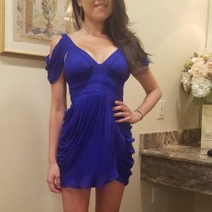 Catherine's Malandrino Royal Blue Draped Dress
